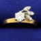 Vintage 1/2 Ct Diamond Ring In Unique Setting