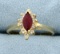 Natural Ruby & Diamond Ring