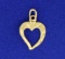 14k Heart Pendant