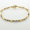 Lab Tanzanite & Diamond Bracelet