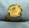 Unique Hand Holding 7ct Citrine Gemstone Ring