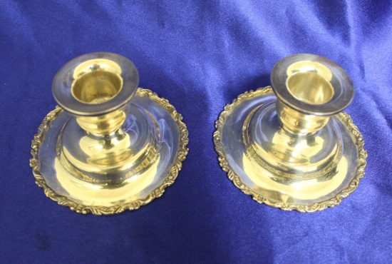 Vintage Sterling Candle Sticks