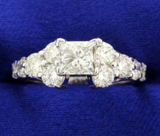 2 1/2 Ct Princess Cut Diamond Ring