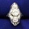 Vintage Over .8 Ct Tw Old European Diamond Filigree Ring