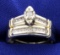 Vintage Diamond Engagement Ring & Wedding Band Set