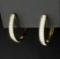 3/4 Ct Tw Diamond Hoop Earrings