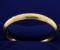 Etched 14k Hinged Bangle Bracelet
