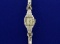 Vintage 14k Gold And Diamond Helbros Wrist Watch