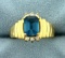London Blue Topaz And Diamond Ring