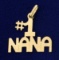 14k Gold #1 Nana Pendant