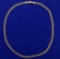 Designer 18 Inch Double Circle Link Neck Chain In 18k Gold