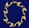8 Inch Dolphin Link Bracelet In 14k Gold