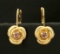 Unique Amethyst Drop Earrings In 14k Gold