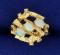 Tree Or Natured Themed Opal Ring In 14k Gold
