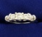 1 Ct Tw Round And Baguette Diamond Ring