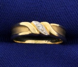 Unique Diamond Band Ring In 14k Gold