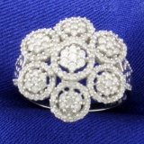 1.5ct Tw Diamond Flower Ring