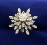 2 1/2ct Tw Starburst Diamond Ring