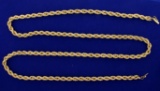 30 1/2 Inch Rope Style Neck Chain