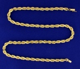 Heavy Rope Style Neck Chain