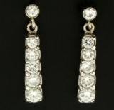 1ct Tw Diamond Drop Dangle Earrings