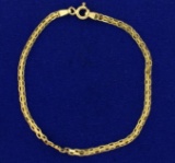7 Inch Flat Box Link Chain Bracelet