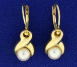 Designer Drop Pearl Earrings