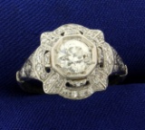 Antique Old European Cut Diamond Ring