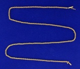 20 1/2 Inch Rope Style Neck Chain