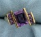 3.3ct Tw Amethyst Ring