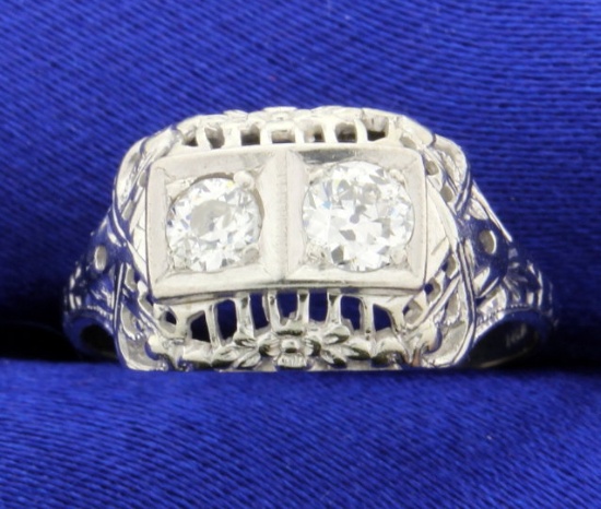 Vintage European Cut Diamond Ring
