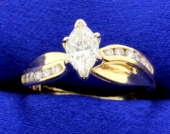 2/3 Ct Tw Marquise Diamond Ring