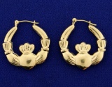 Claddagh Hoop Earrings