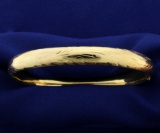 Engraved Bangle Bracelet