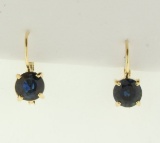 1.5ct Tw Natural Sapphire Earrings