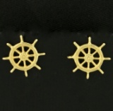 Ship Wheel Earrings