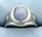 Star Sapphire And Diamond Ring