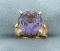 Vintage 6ct Purple Sapphire Ring