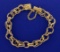 Interlocked Chain Charm Bracelet