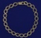 8 Inch Hexagon Curb Link Bracelet