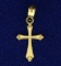 14k Gold Cross Charm Or Pendant