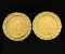 1/10oz Gold American Eagle Coin Earrings