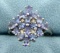 Tanzanite Ring In Flower Design