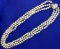 Antique Diamond And Akoya Pearl Triple Strand Necklace