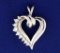 1/3 Ct Tw Diamond Heart Pendant
