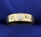 Antique Men's Old European Cut Diamond Band Ring