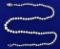 Graduated Natural Akoya Pearl Necklace With 14k White Gold Clasp