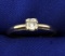 Vintage 1/5ct Solitaire Diamond Ring