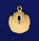 Sand Dollar Charm/pendant In 14k Gold