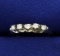 Five Diamond Band Ring In 14k White Gold